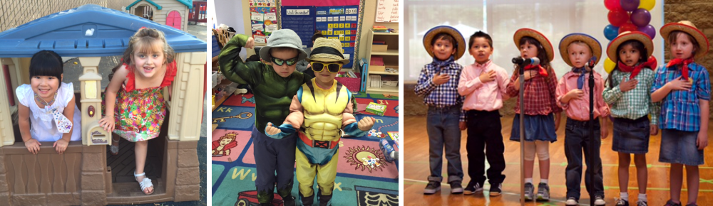 Pre-Kindergarten children playing, dressing up, and singing together at Happy Minds Kids Academy